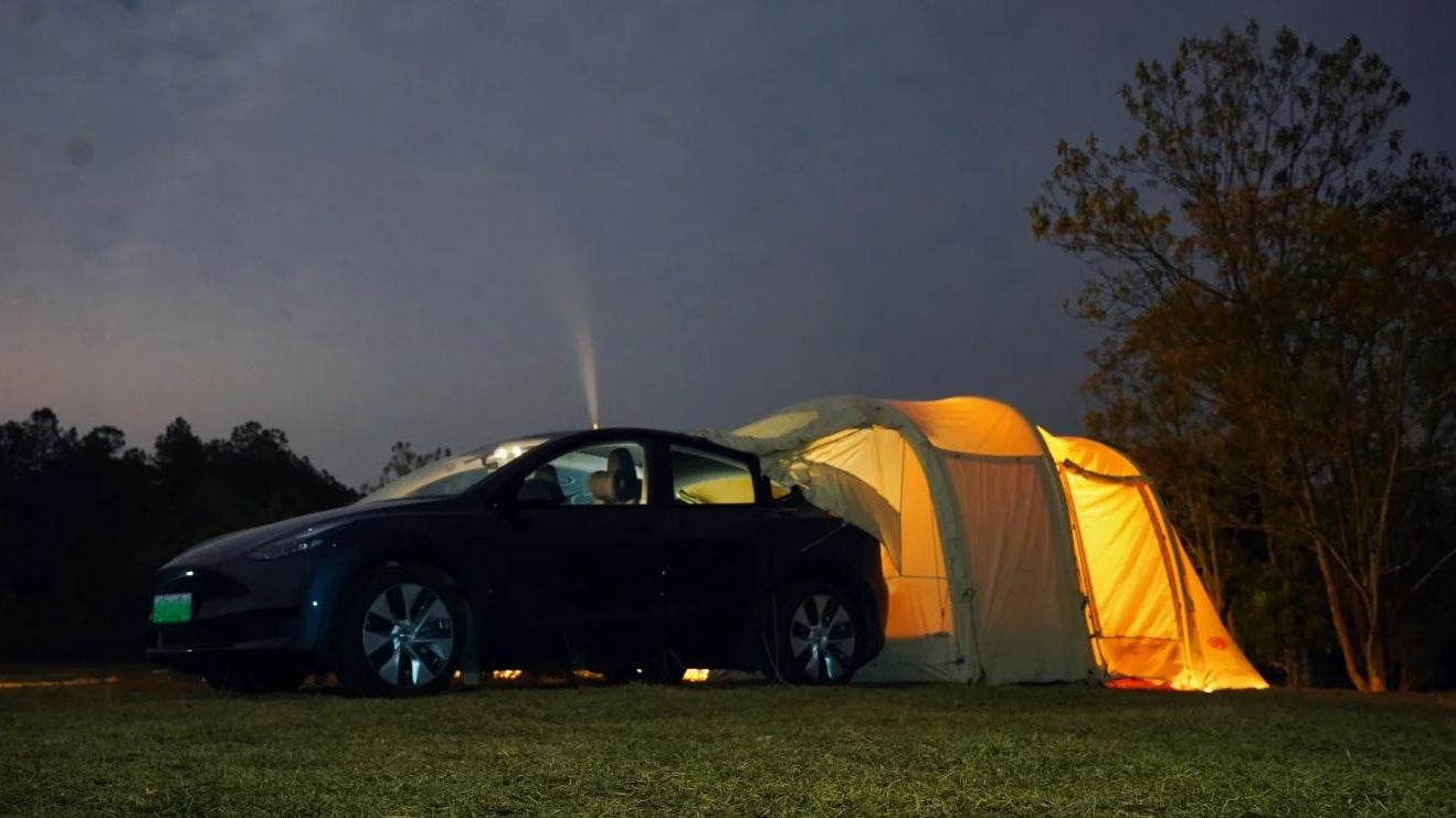 The Ultimate Guide to Camping with Pets in Your Tesla and MKCAMP Tent
