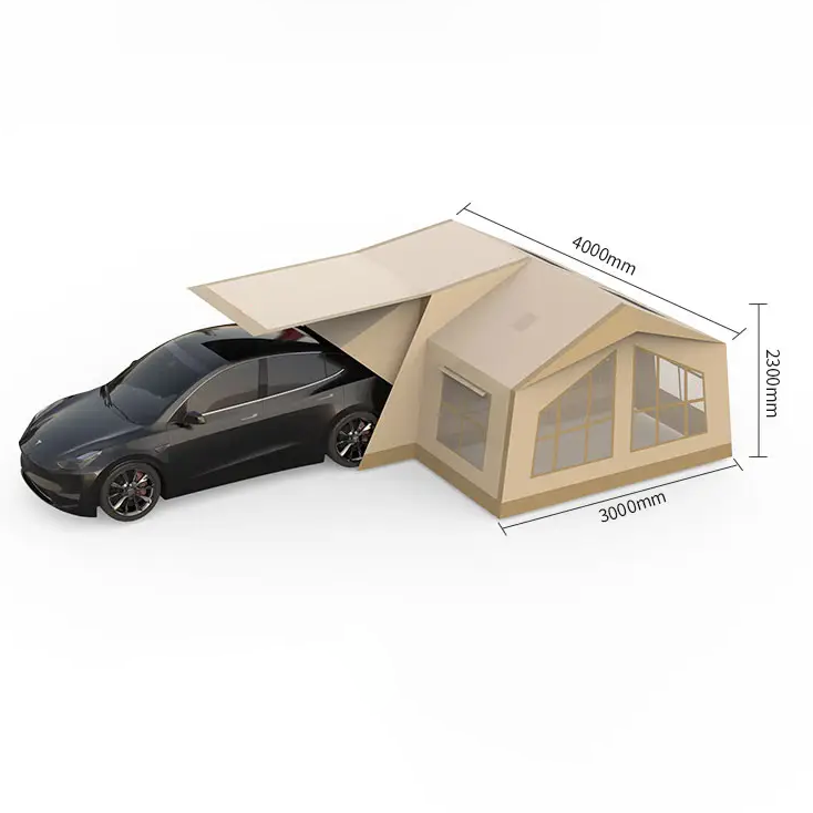 Portable and Durable! The 3rd Gen MKCAMP Double - Room Inflatable Tent is Made for Model X/Y/3 and SUVs. It's Comfortable, Mosquito - Proof and Extremely Considerate