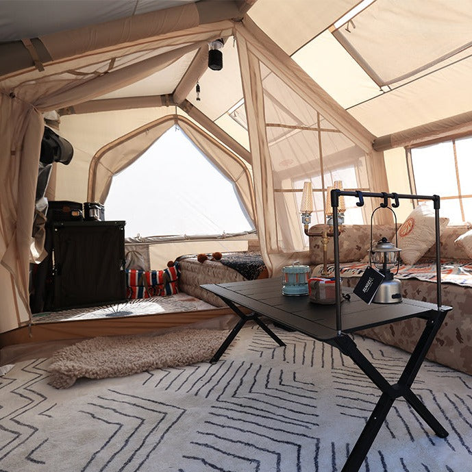 Portable and Durable! The 3rd Gen MKCAMP Double - Room Inflatable Tent is Made for Model X/Y/3 and SUVs. It's Comfortable, Mosquito - Proof and Extremely Considerate