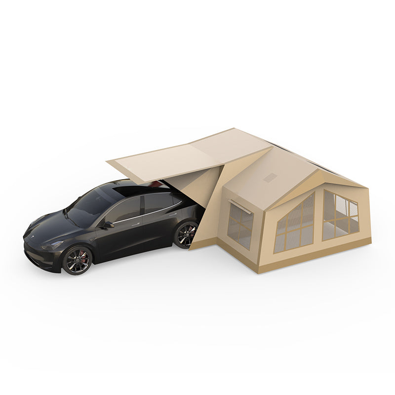 Portable and Durable! The 3rd Gen MKCAMP Double - Room Inflatable Tent is Made for Model X/Y/3 and SUVs. It's Comfortable, Mosquito - Proof and Extremely Considerate
