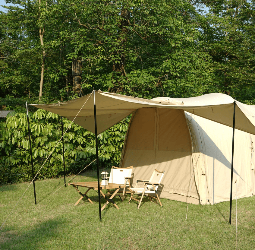 MKCAMP™ Electric Car Tail Double-room Cotton Inflatable Camping Tent SUV Model Y/X/3  Tent